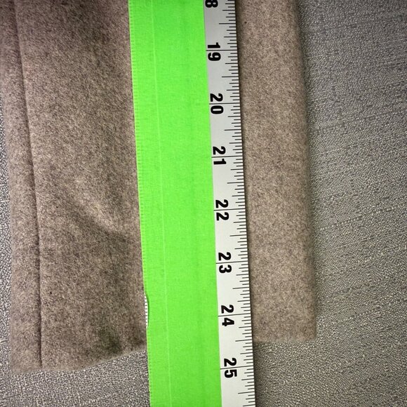 Liz Claiborne Outerwear Coat Medium Beige Double Breasted Wool Pockets Old Money - Picture 7 of 12